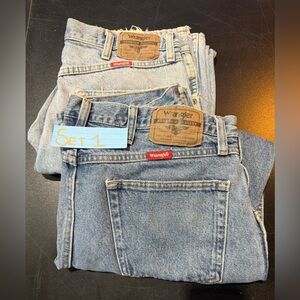 Wrangler | Regular Fit Denim Jeans Bundle | 34x29 Light Wash Set